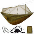Load image into Gallery viewer, $39 Bushcraft Hammock Tent With Mosquito Net + FREE PILLOW - Camel &amp; Green - Travel