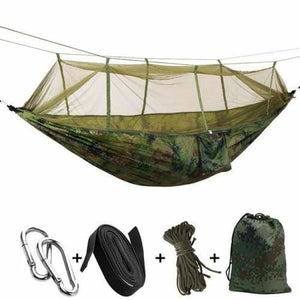$39 Bushcraft Hammock Tent With Mosquito Net + FREE PILLOW - Camouflage - Travel