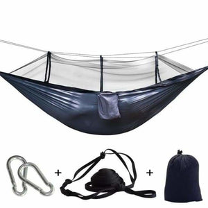 $39 Bushcraft Hammock Tent With Mosquito Net + FREE PILLOW - Dark Gray - Travel