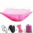 Load image into Gallery viewer, $39 Bushcraft Hammock Tent With Mosquito Net + FREE PILLOW - Hot Pink - Travel