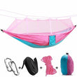 Load image into Gallery viewer, $39 Bushcraft Hammock Tent With Mosquito Net + FREE PILLOW - Pink Blue - Travel