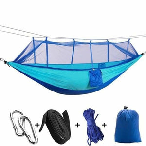 $39 Bushcraft Hammock Tent With Mosquito Net + FREE PILLOW - Turquoise - Travel