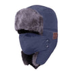 Load image into Gallery viewer, Bluetooth Bomber Hat - Ski Board Hunt Snowshoe Work - Blue - Travel