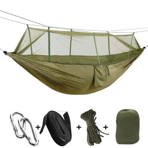 Bushcraft Hammock Tent With Mosquito Net - Army Green - Travel