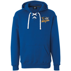 Embroidered America Heavyweight Sport Lace Hoodie - Royal / X-Small - Sweatshirts