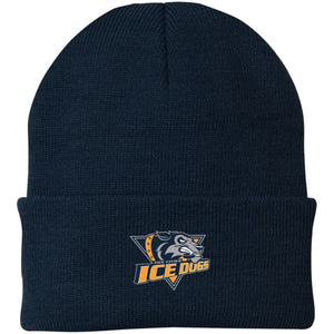 Embroidered Authority Knit Cap - Navy / One Size - Hats