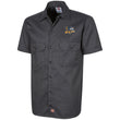Load image into Gallery viewer, Embroidered Dickies Mens Short Sleeve Workshirt - Charcoal / S - Ice Dogs