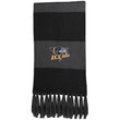 Load image into Gallery viewer, Embroidered Sport-Tek Fringed Scarf - Iron Grey/Black / One Size - Hats
