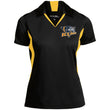 Load image into Gallery viewer, Embroidered Sport-Tek Ladies Colorblock Performance Polo - Black/Gold / X-Small - Polo Shirts