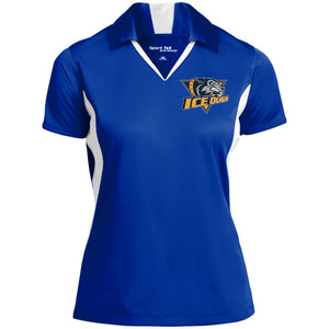 Embroidered Sport-Tek Ladies Colorblock Performance Polo - True Royal/White / X-Small - Polo Shirts