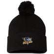 Load image into Gallery viewer, Embroidered Sportsman Pom Pom Knit Cap - Black / One Size - Hats