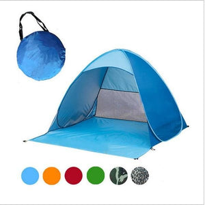 Folding Pop Up Beach Tent - Blue / China - Travel