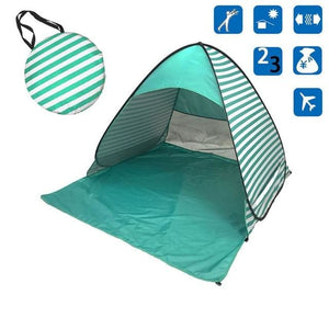 Folding Pop Up Beach Tent - Lake Green / China - Travel