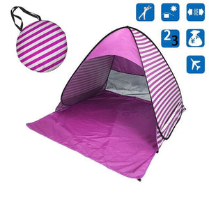 Folding Pop Up Beach Tent - Purple / China - Travel