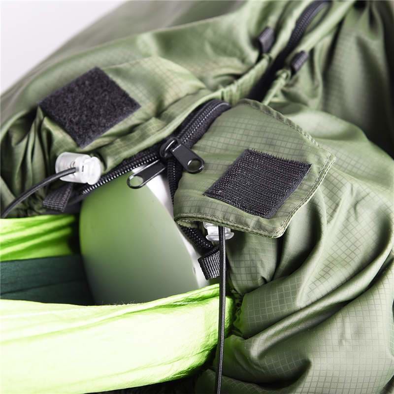 eco-friendly water resistant 0.5 grid 210t ripstop nylon fabric with pu  coated for sleeping bag hammock