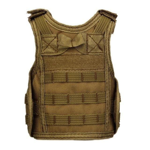 Military Tactical Vest Koozie - Wolf brown - Travel