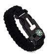 Load image into Gallery viewer, Multi-function Paracord Survival Bracelet - Black