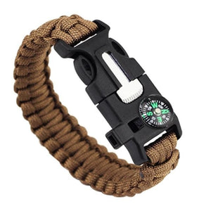 Multi-function Paracord Survival Bracelet - Bronze
