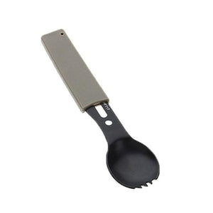 Multifunctional Camping Cookware | Spork - Black and khaki sets - cooking