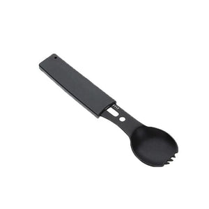 Multifunctional Camping Cookware | Spork - Black and black set - cooking