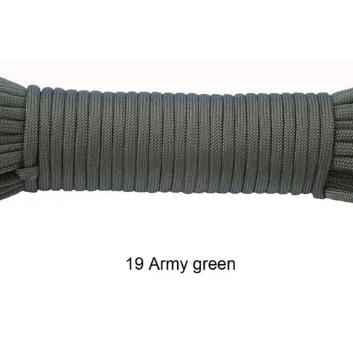 Paracord Rope - Army Green 19 / 100FT - bushcraft