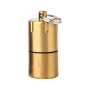 Survival Compact Kerosene Lighter For Your Key Chain - Gold - Gadgets