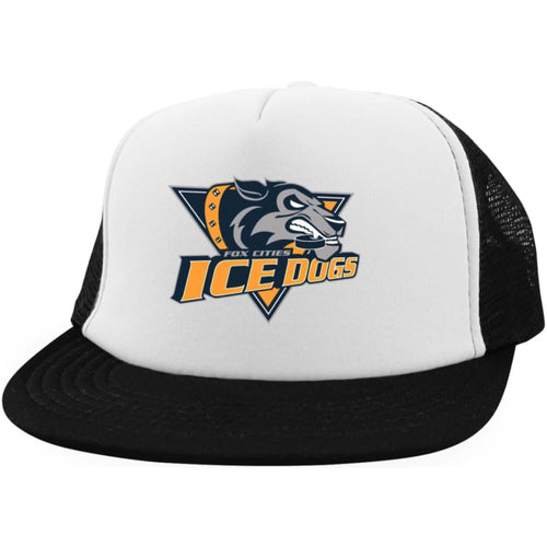 Trucker Hat with Snapback - White/Black / One Size - Hats