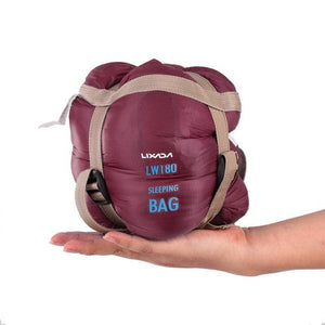 Ultra Lightweight & Portable Sleeping Bags - Burgundy - Travel