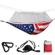 Load image into Gallery viewer, USA American Flag Hammock with Mosquito Net - Travel