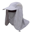 Load image into Gallery viewer, Visor Hat With Face Neck Cover - Gray / L - Travel
