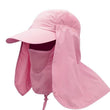 Load image into Gallery viewer, Visor Hat With Face Neck Cover - Pink / L - Travel