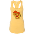 Load image into Gallery viewer, Wisconsin WIZZA Ladies Racerback Tank - Banana Cream / X-Small - T-Shirts