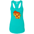 Load image into Gallery viewer, Wisconsin WIZZA Ladies Racerback Tank - Tahiti Blue / X-Small - T-Shirts